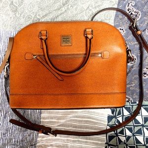 Dooney & Bourke Saffiano Domed Zip Satchel